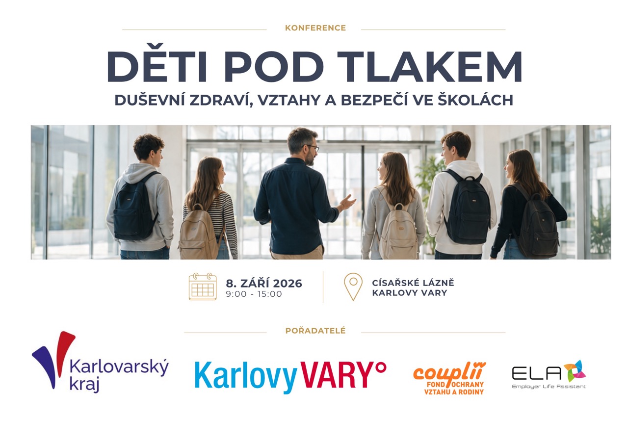 Konferenci "Děti pod tlakem" podpořili představitelé Karlovarského kraje a města Karlovy Vary